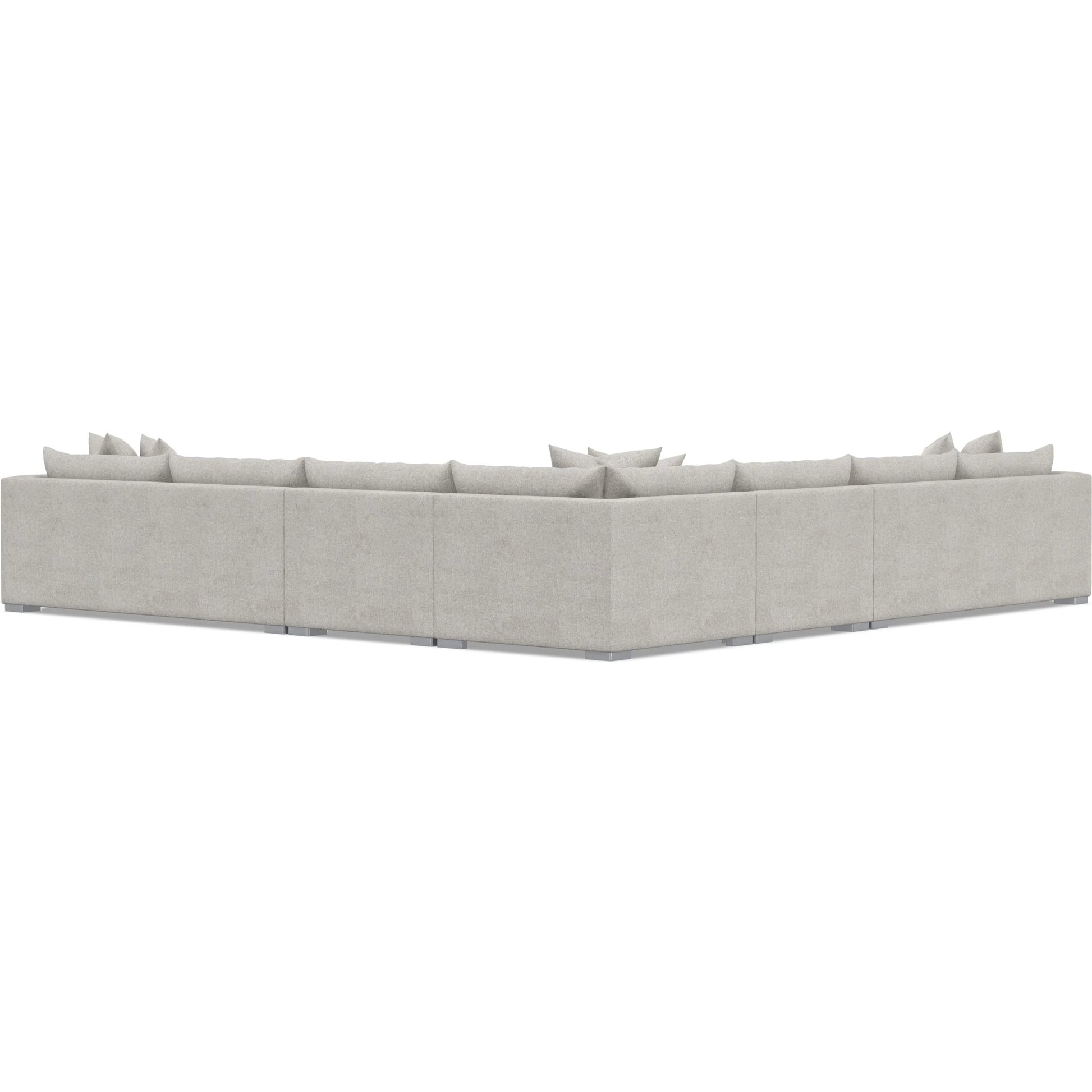 Helena 5-Piece Fabric Sectional by Bernhardt in stainless steel. Made from unique in a unique style.