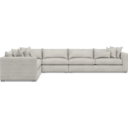 Helena 5-Piece Fabric Sectional by Bernhardt in stainless steel. Made from unique in a unique style.
