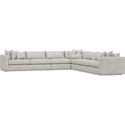Helena 5-Piece Fabric Sectional by Bernhardt in stainless steel. Made from unique in a unique style.