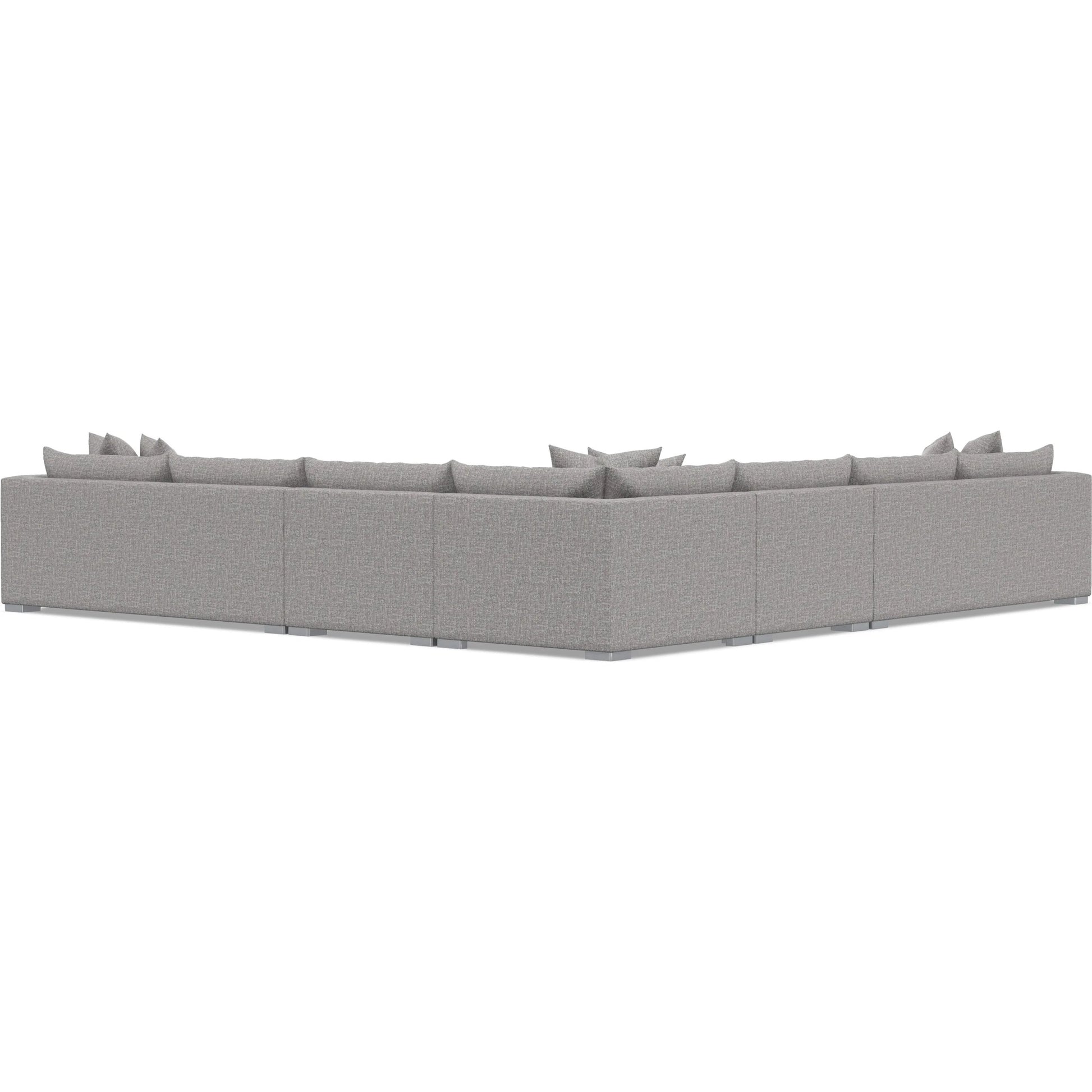 Helena 5-Piece Fabric Sectional by Bernhardt in stainless steel. Made from unique in a unique style.