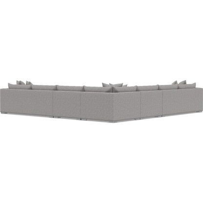 Helena 5-Piece Fabric Sectional by Bernhardt in stainless steel. Made from unique in a unique style.