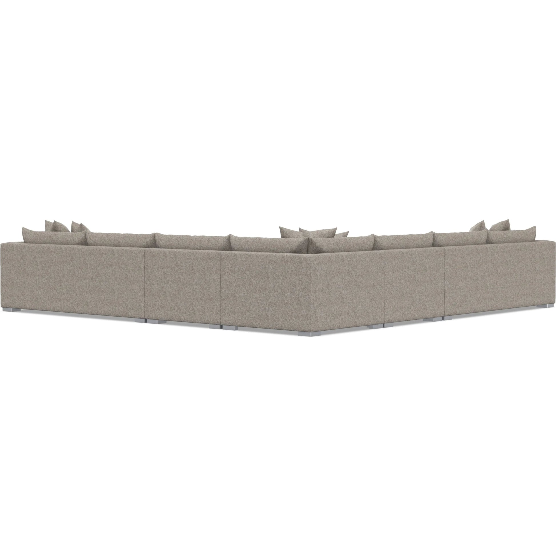Helena 5-Piece Fabric Sectional by Bernhardt in stainless steel. Made from unique in a unique style.
