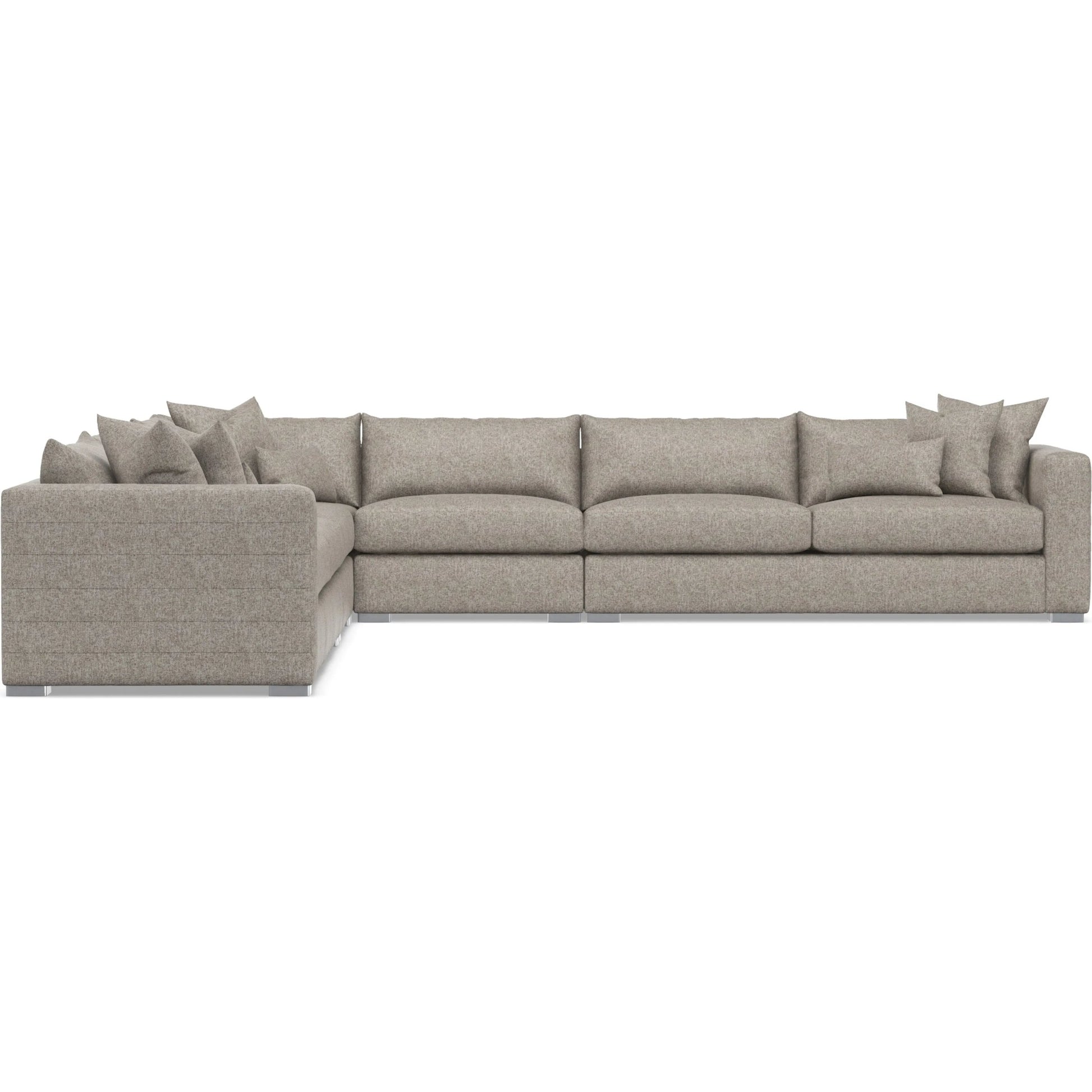 Helena 5-Piece Fabric Sectional by Bernhardt in stainless steel. Made from unique in a unique style.