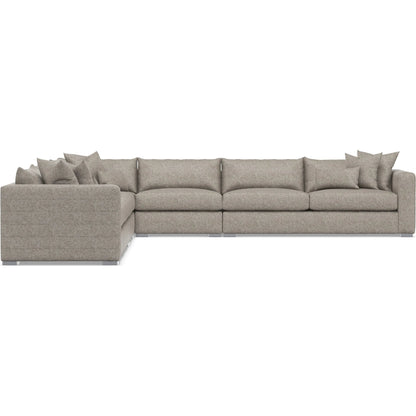 Helena 5-Piece Fabric Sectional by Bernhardt in stainless steel. Made from unique in a unique style.