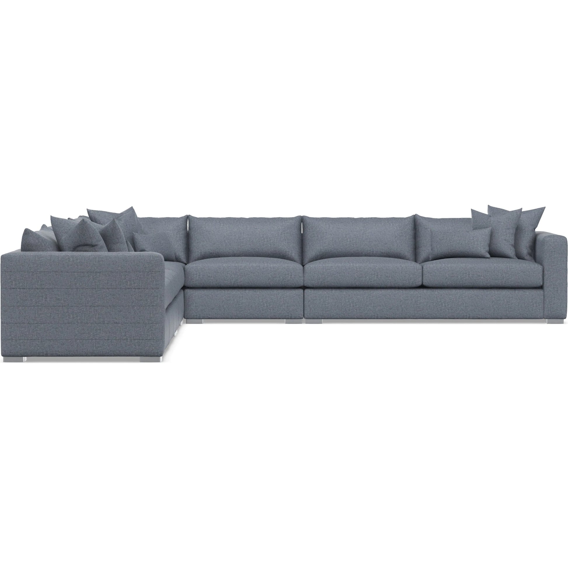 Helena 5-Piece Fabric Sectional by Bernhardt in stainless steel. Made from unique in a unique style.