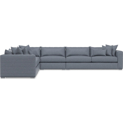 Helena 5-Piece Fabric Sectional by Bernhardt in stainless steel. Made from unique in a unique style.