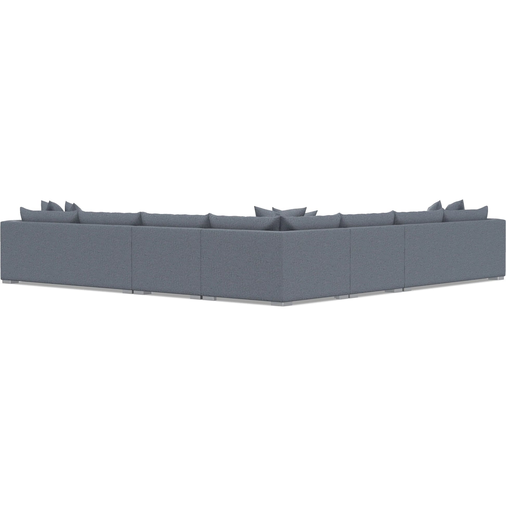 Helena 5-Piece Fabric Sectional by Bernhardt in stainless steel. Made from unique in a unique style.
