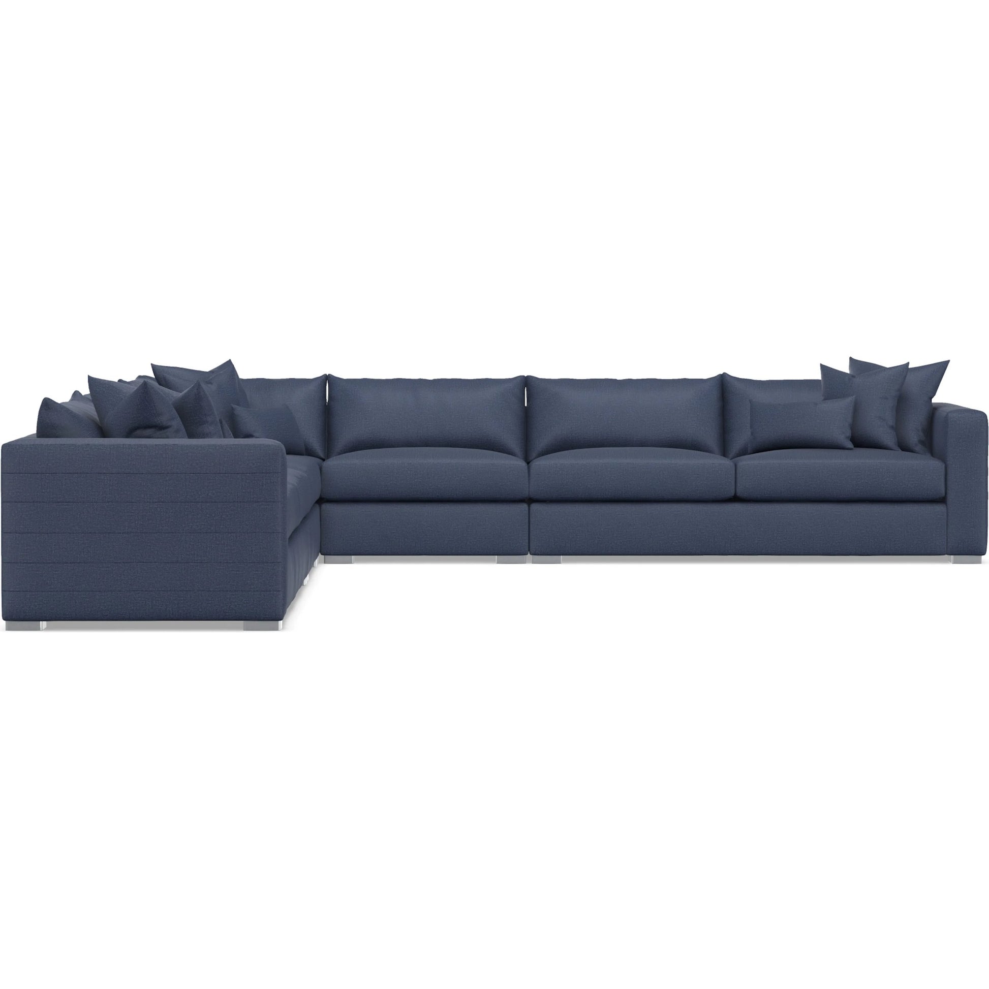 Helena 5-Piece Fabric Sectional by Bernhardt in stainless steel. Made from unique in a unique style.