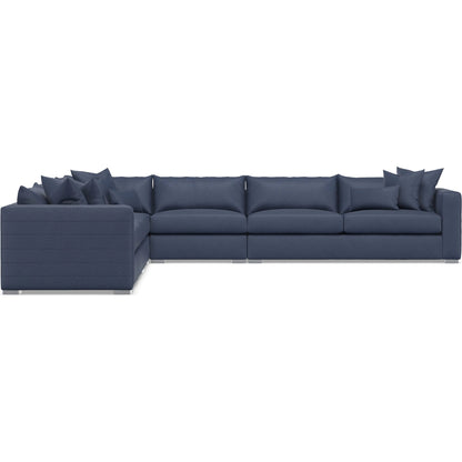 Helena 5-Piece Fabric Sectional by Bernhardt in stainless steel. Made from unique in a unique style.