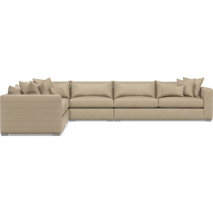 Helena 5-Piece Fabric Sectional by Bernhardt in stainless steel. Made from unique in a unique style.