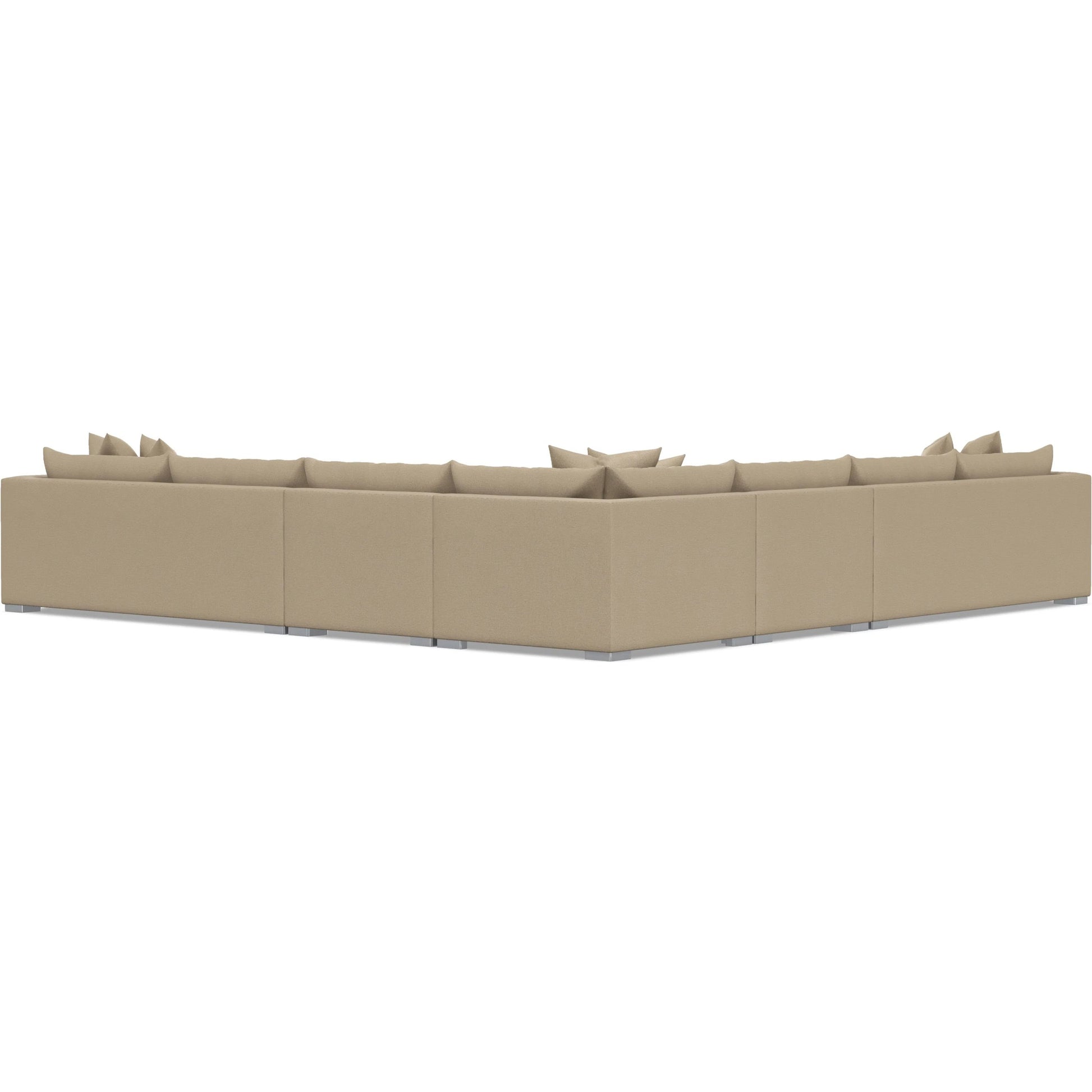 Helena 5-Piece Fabric Sectional by Bernhardt in stainless steel. Made from unique in a unique style.