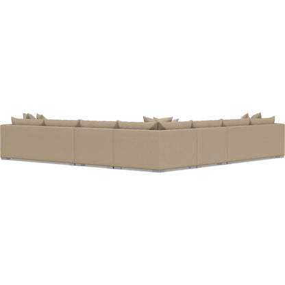 Helena 5-Piece Fabric Sectional by Bernhardt in stainless steel. Made from unique in a unique style.