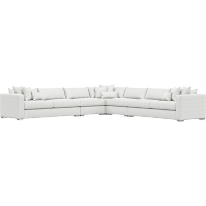 Helena 5-Piece Fabric Sectional by Bernhardt in stainless steel. Made from unique in a unique style.
