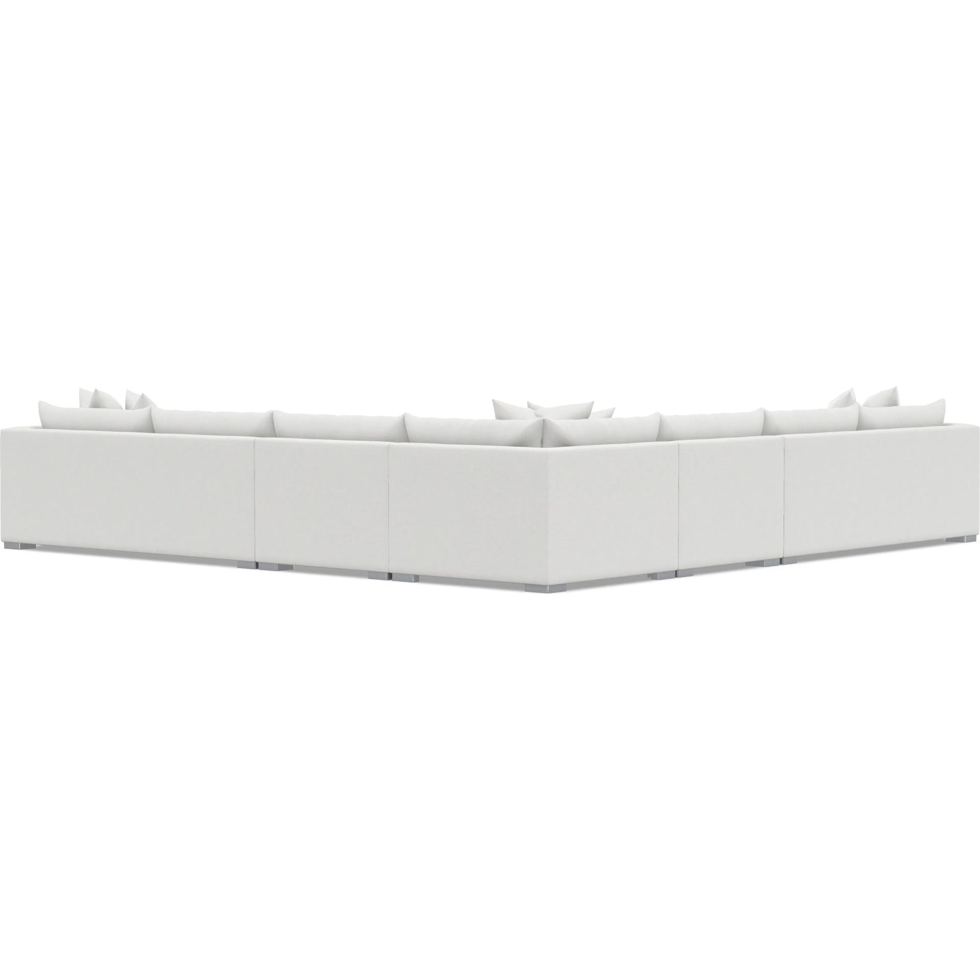Helena 5-Piece Fabric Sectional by Bernhardt in stainless steel. Made from unique in a unique style.