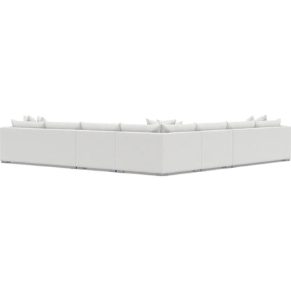 Helena 5-Piece Fabric Sectional by Bernhardt in stainless steel. Made from unique in a unique style.