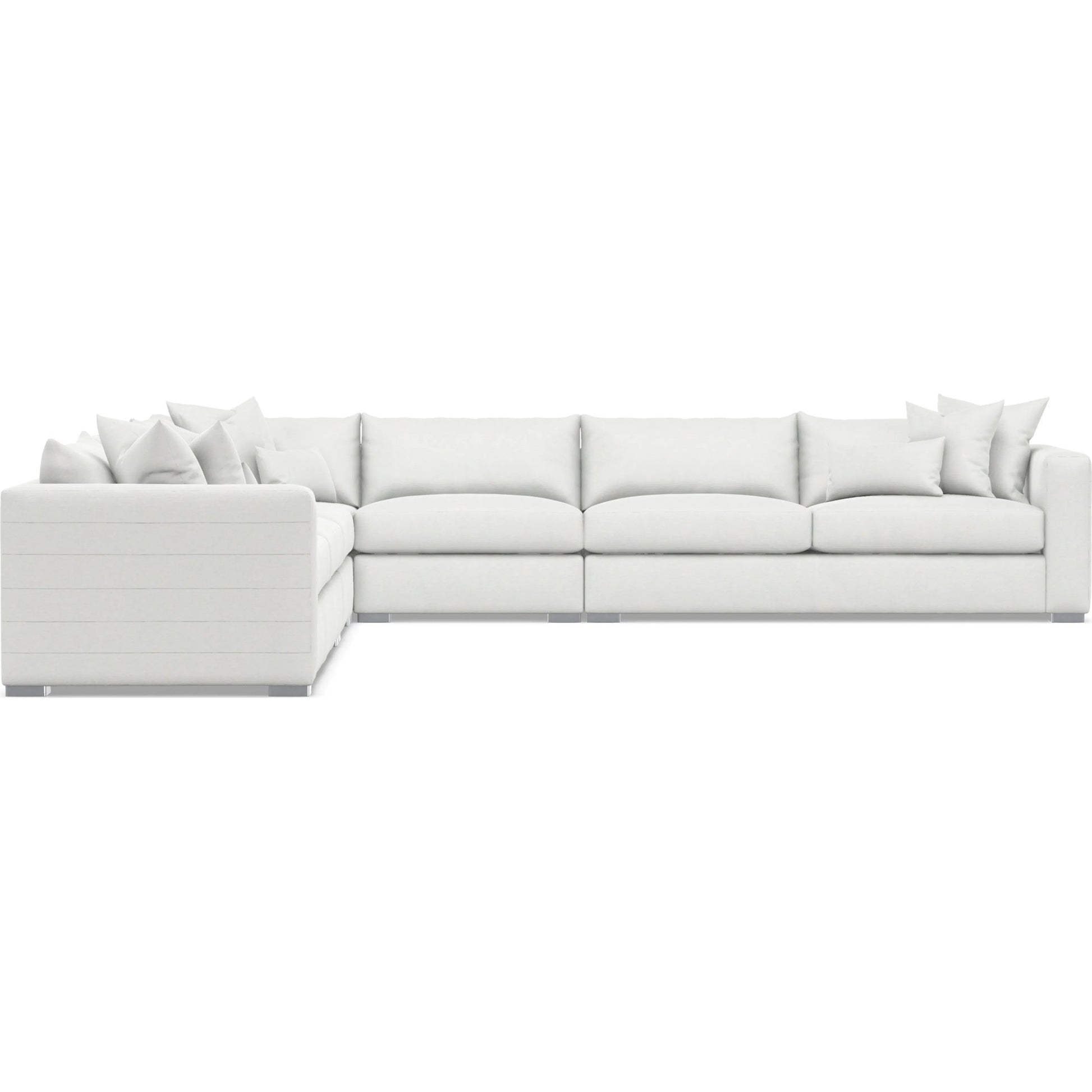 Helena 5-Piece Fabric Sectional by Bernhardt in stainless steel. Made from unique in a unique style.
