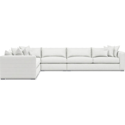 Helena 5-Piece Fabric Sectional by Bernhardt in stainless steel. Made from unique in a unique style.