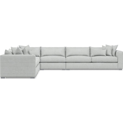 Helena 5-Piece Fabric Sectional by Bernhardt in stainless steel. Made from unique in a unique style.