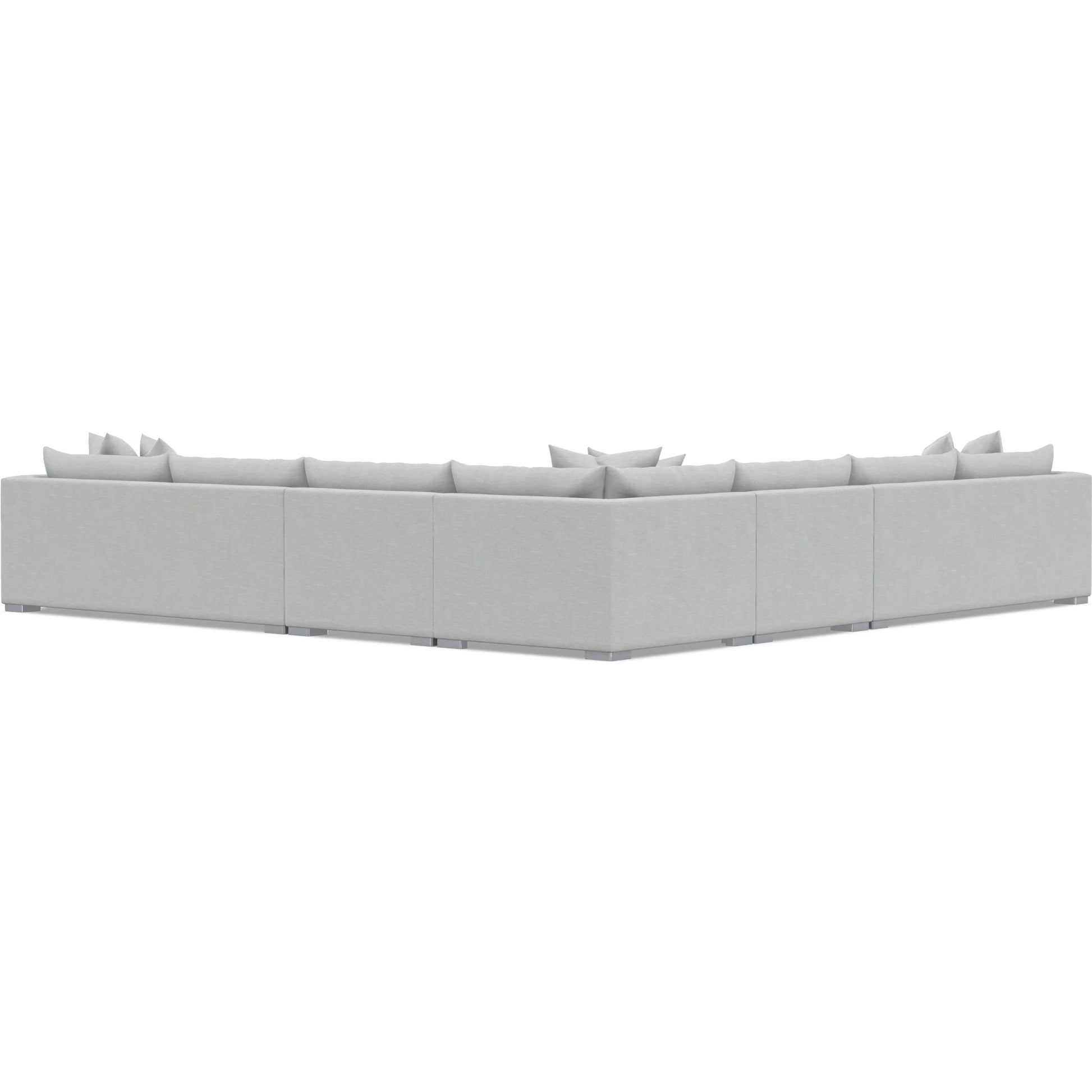Helena 5-Piece Fabric Sectional by Bernhardt in stainless steel. Made from unique in a unique style.