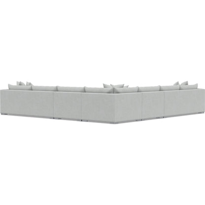 Helena 5-Piece Fabric Sectional by Bernhardt in stainless steel. Made from unique in a unique style.