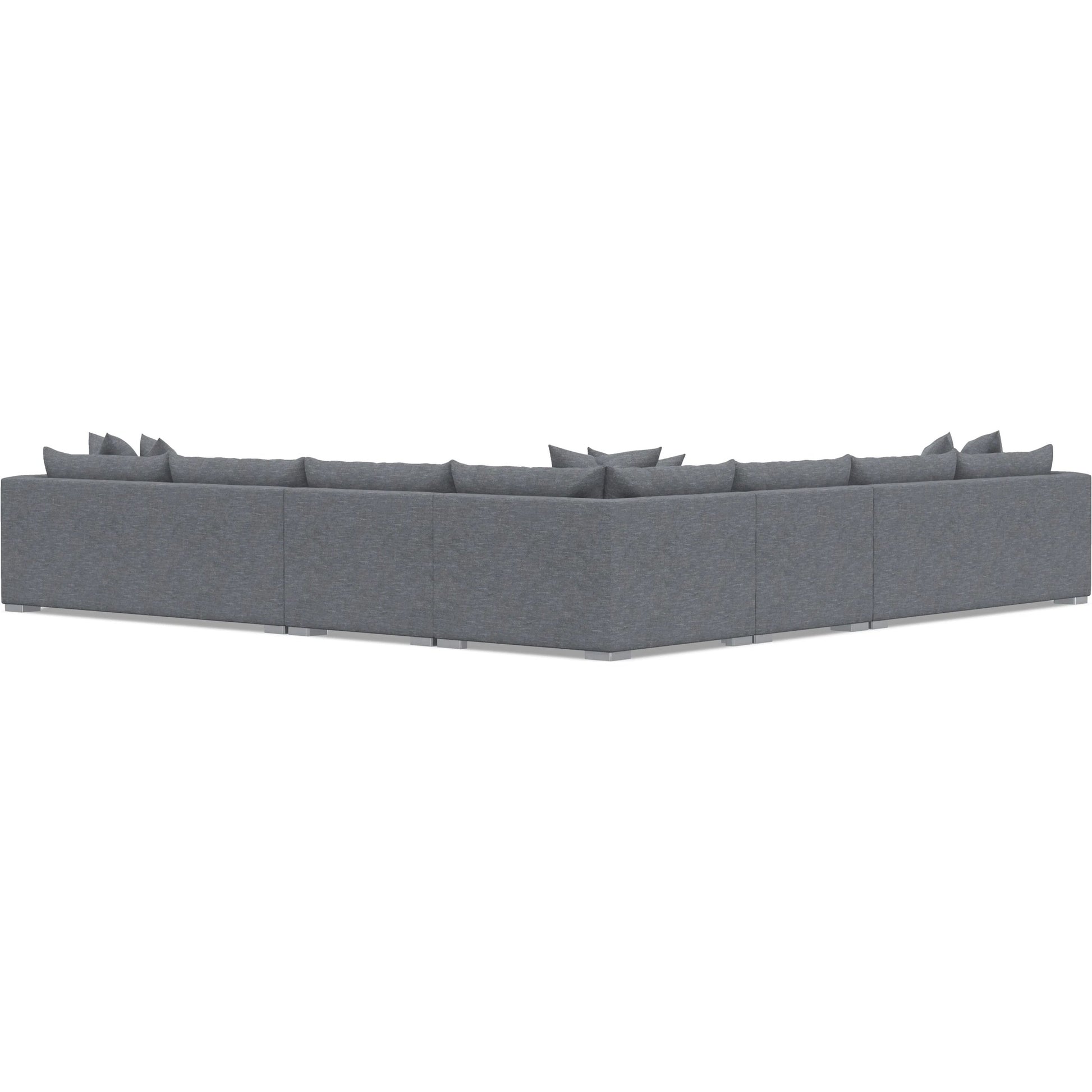 Helena 5-Piece Fabric Sectional by Bernhardt in stainless steel. Made from unique in a unique style.