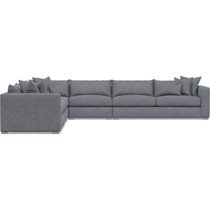 Helena 5-Piece Fabric Sectional by Bernhardt in stainless steel. Made from unique in a unique style.