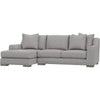 Storm Grey Chenille / Left Hand Facing