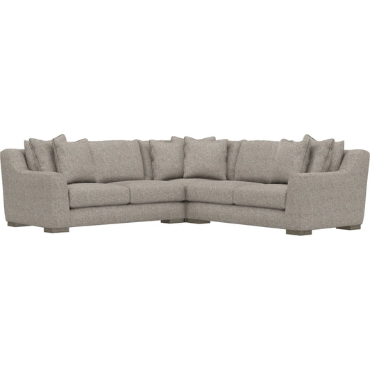 Gabi 3-Piece Fabric Sectional by Bernhardt in wdf, 789 portobello. Made from unique in a unique style.