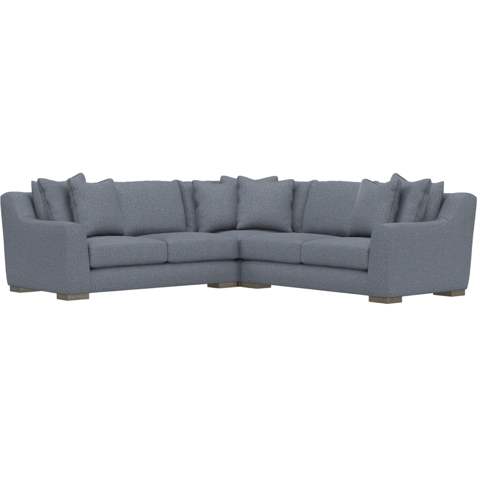 Gabi 3-Piece Fabric Sectional by Bernhardt in wdf, 789 portobello. Made from unique in a unique style.