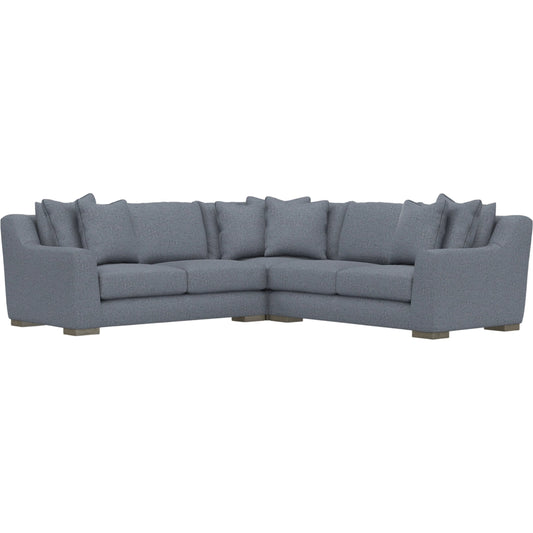 Gabi 3-Piece Fabric Sectional by Bernhardt in wdf, 789 portobello. Made from unique in a unique style.