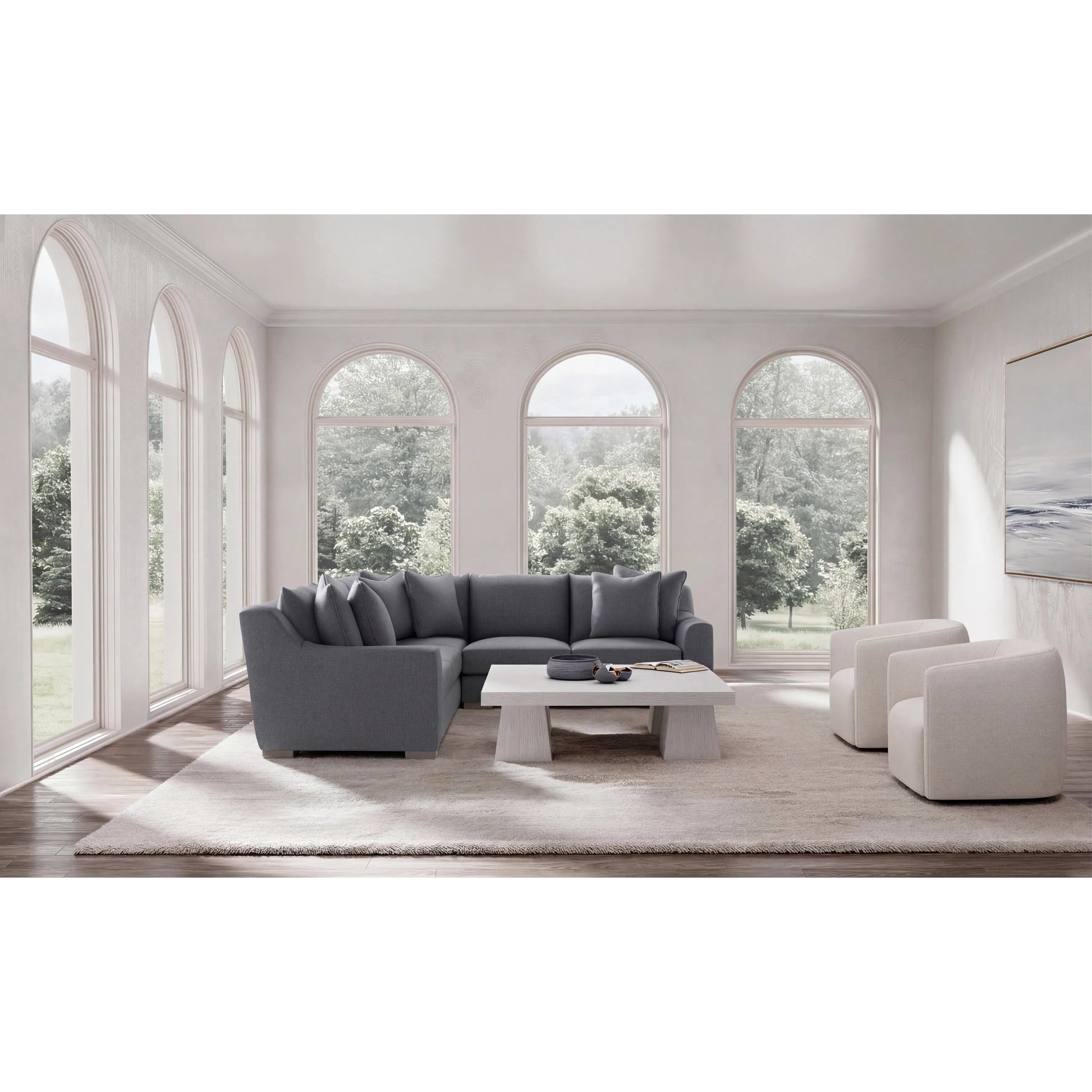 Gabi 3-Piece Fabric Sectional by Bernhardt in wdf, 789 portobello. Made from unique in a unique style.