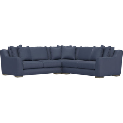Gabi 3-Piece Fabric Sectional by Bernhardt in wdf, 789 portobello. Made from unique in a unique style.