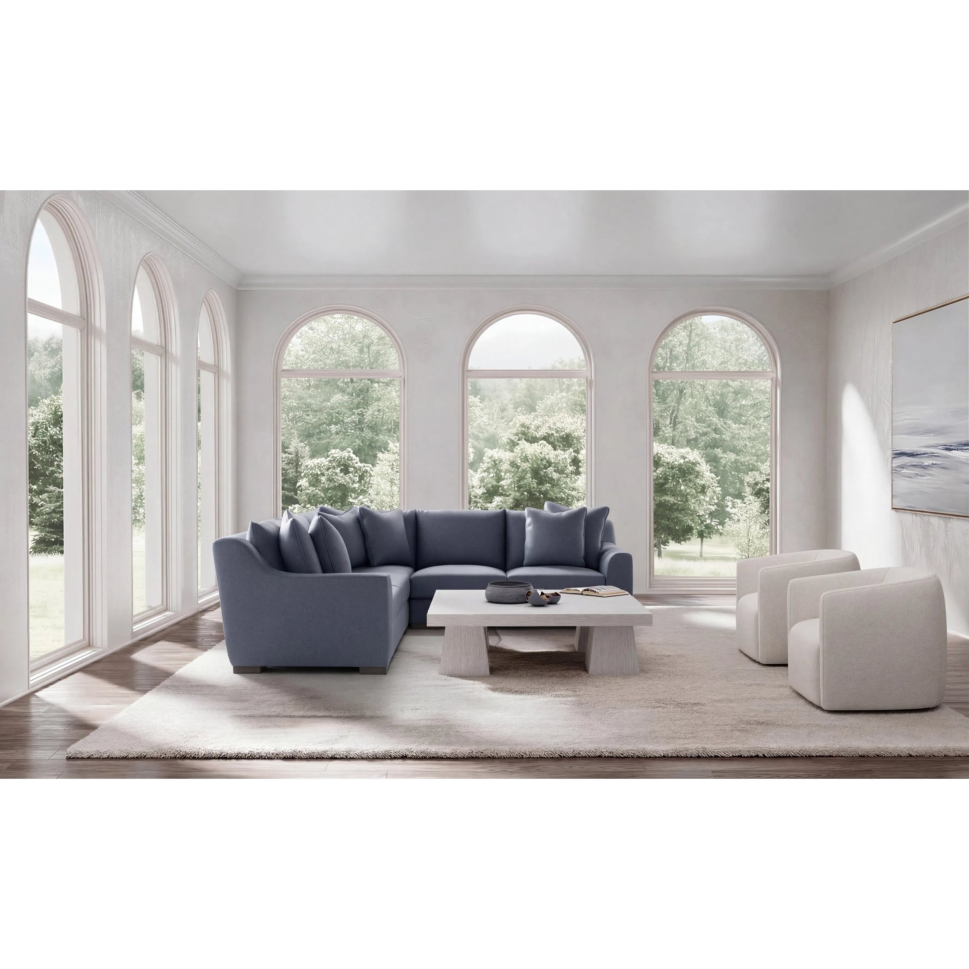 Gabi 3-Piece Fabric Sectional by Bernhardt in wdf, 789 portobello. Made from unique in a unique style.