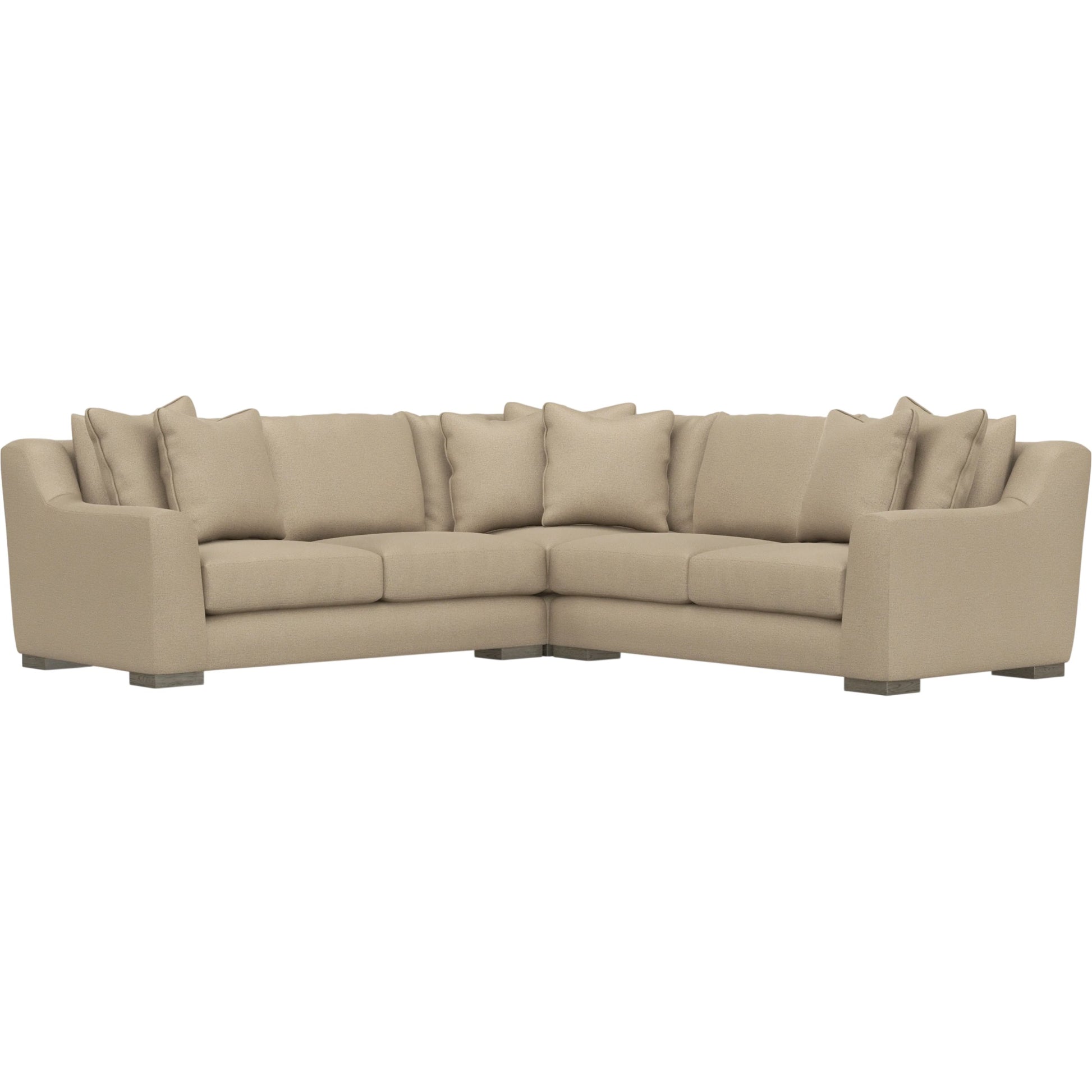Gabi 3-Piece Fabric Sectional by Bernhardt in wdf, 789 portobello. Made from unique in a unique style.