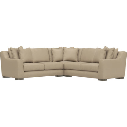 Gabi 3-Piece Fabric Sectional by Bernhardt in wdf, 789 portobello. Made from unique in a unique style.