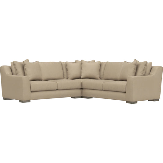 Gabi 3-Piece Fabric Sectional by Bernhardt in wdf, 789 portobello. Made from unique in a unique style.
