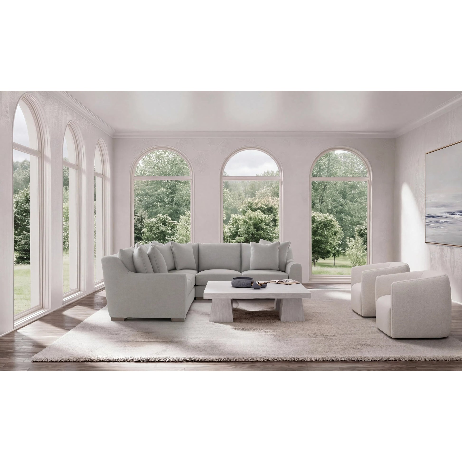 Gabi 3-Piece Fabric Sectional by Bernhardt in wdf, 789 portobello. Made from unique in a unique style.