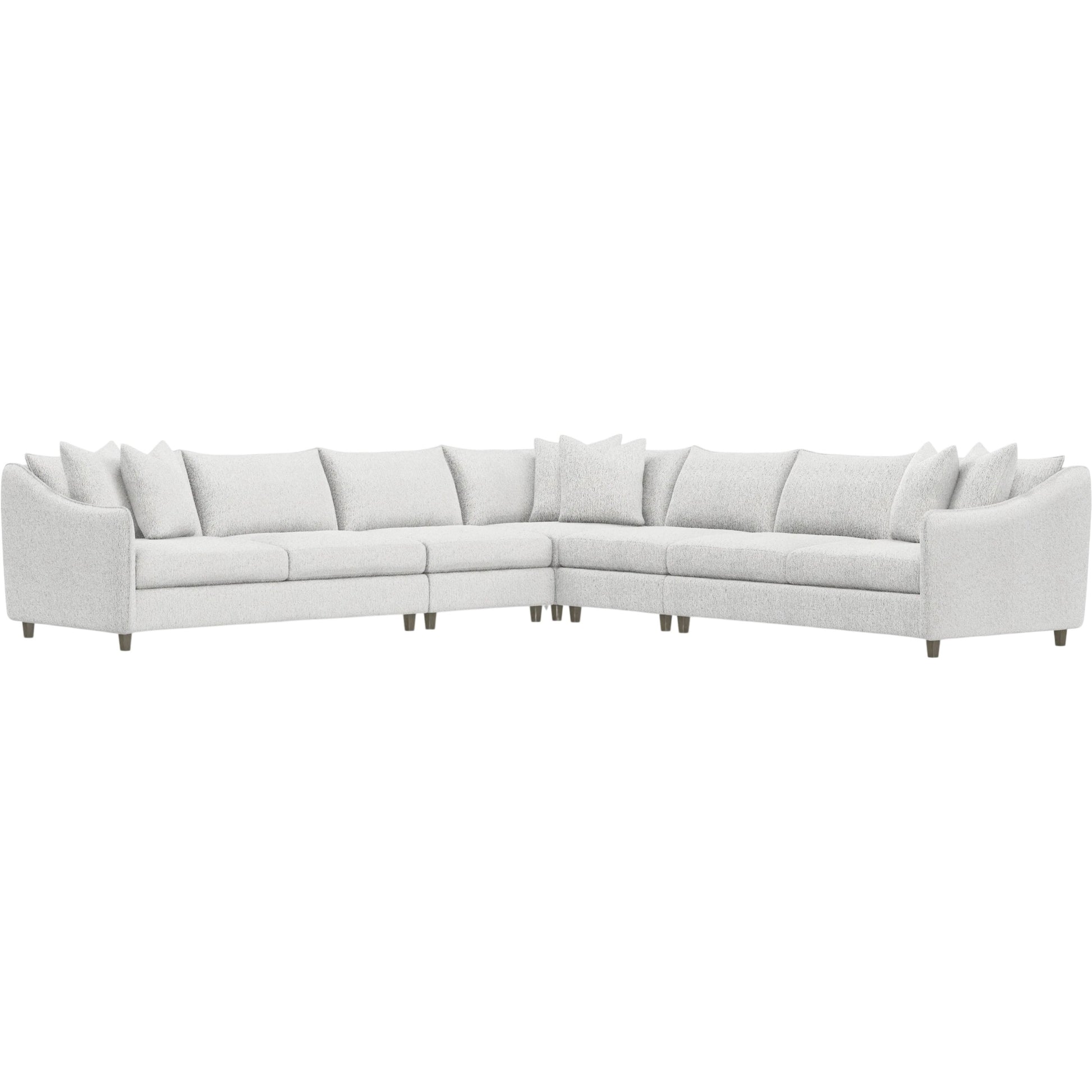 Joli 5-Piece Fabric Sectional by Bernhardt in wdf, 789 portobello. Made from unique in a unique style.