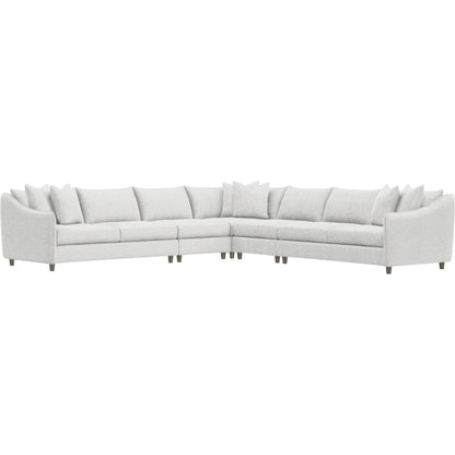 Joli 5-Piece Fabric Sectional by Bernhardt in wdf, 789 portobello. Made from unique in a unique style.