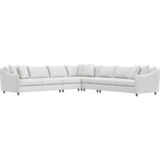 Joli 5-Piece Fabric Sectional by Bernhardt in wdf, 789 portobello. Made from unique in a unique style.