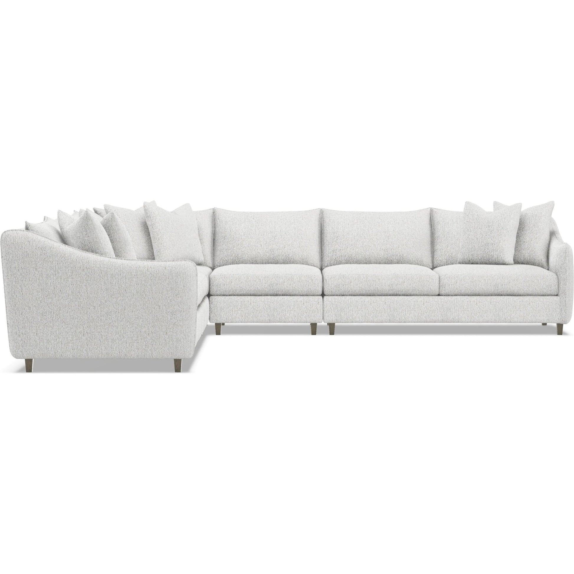 Joli 5-Piece Fabric Sectional by Bernhardt in wdf, 789 portobello. Made from unique in a unique style.