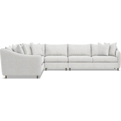 Joli 5-Piece Fabric Sectional by Bernhardt in wdf, 789 portobello. Made from unique in a unique style.