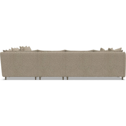 Joli 5-Piece Fabric Sectional by Bernhardt in wdf, 789 portobello. Made from unique in a unique style.