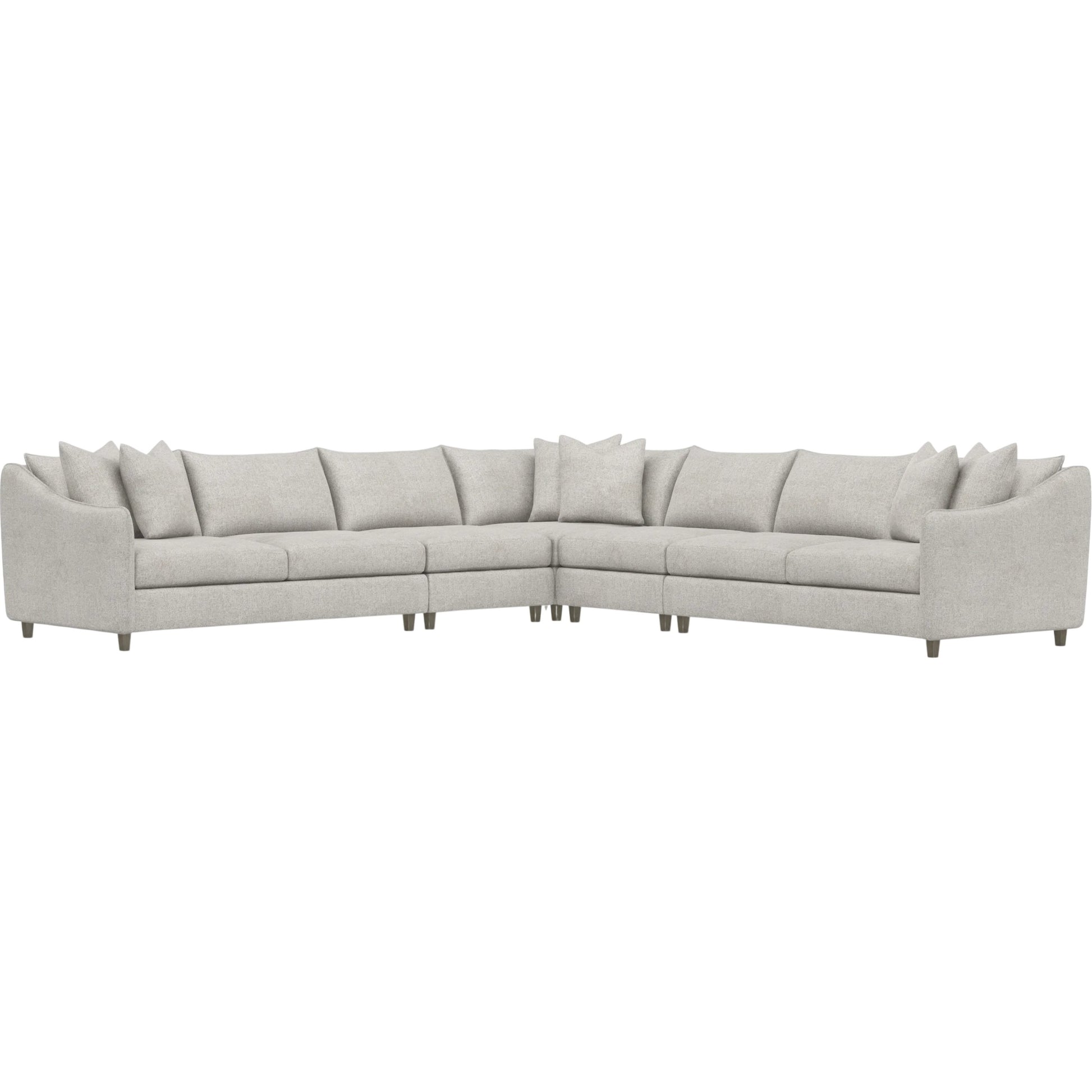 Joli 5-Piece Fabric Sectional by Bernhardt in wdf, 789 portobello. Made from unique in a unique style.