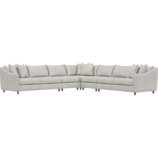Joli 5-Piece Fabric Sectional by Bernhardt in wdf, 789 portobello. Made from unique in a unique style.