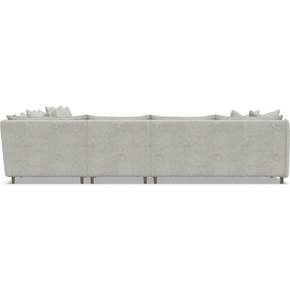 Joli 5-Piece Fabric Sectional by Bernhardt in wdf, 789 portobello. Made from unique in a unique style.