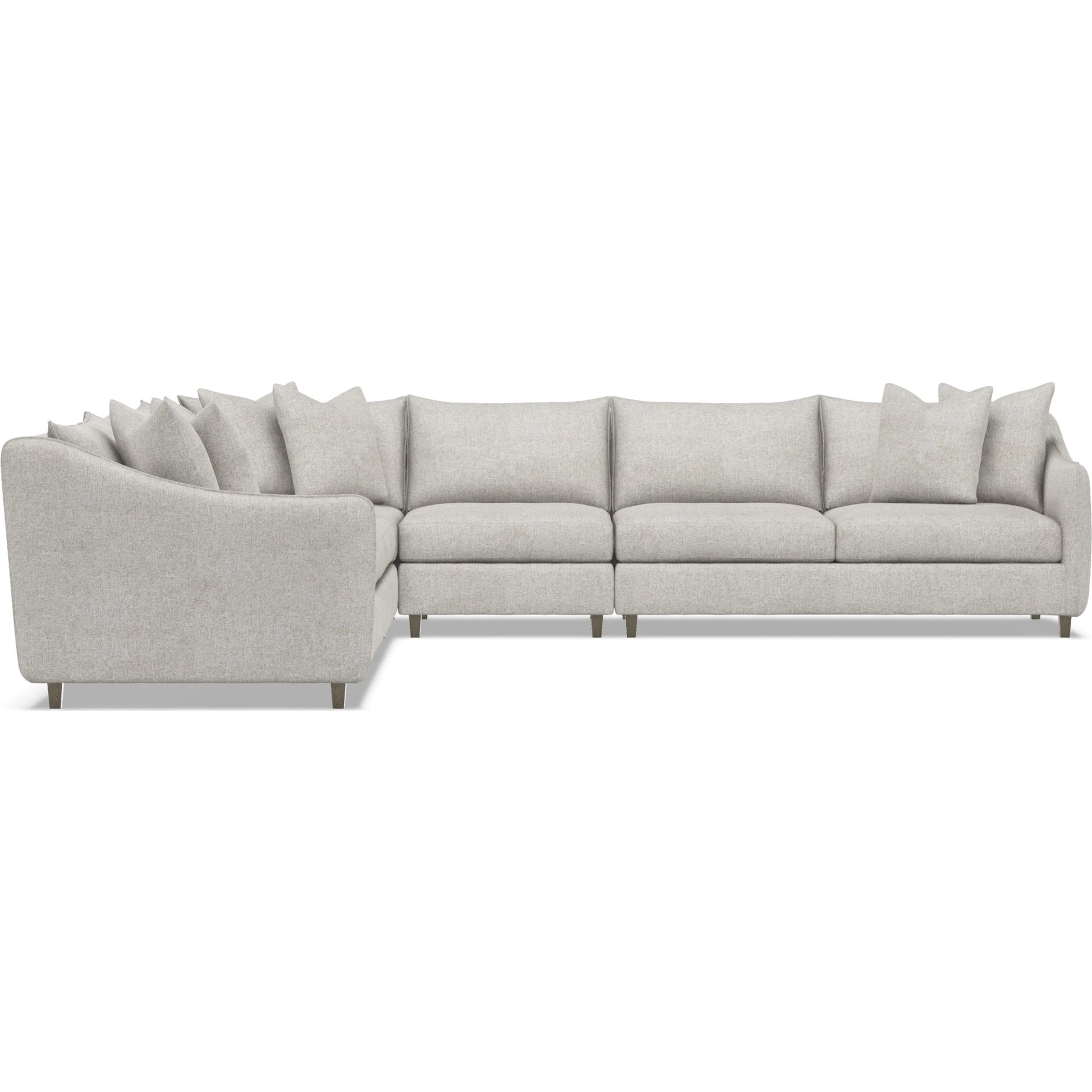 Joli 5-Piece Fabric Sectional by Bernhardt in wdf, 789 portobello. Made from unique in a unique style.
