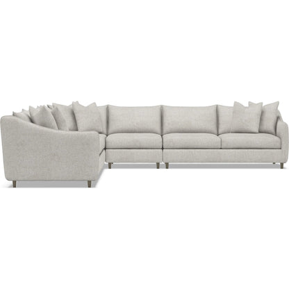 Joli 5-Piece Fabric Sectional by Bernhardt in wdf, 789 portobello. Made from unique in a unique style.
