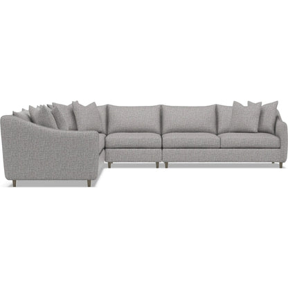 Joli 5-Piece Fabric Sectional by Bernhardt in wdf, 789 portobello. Made from unique in a unique style.