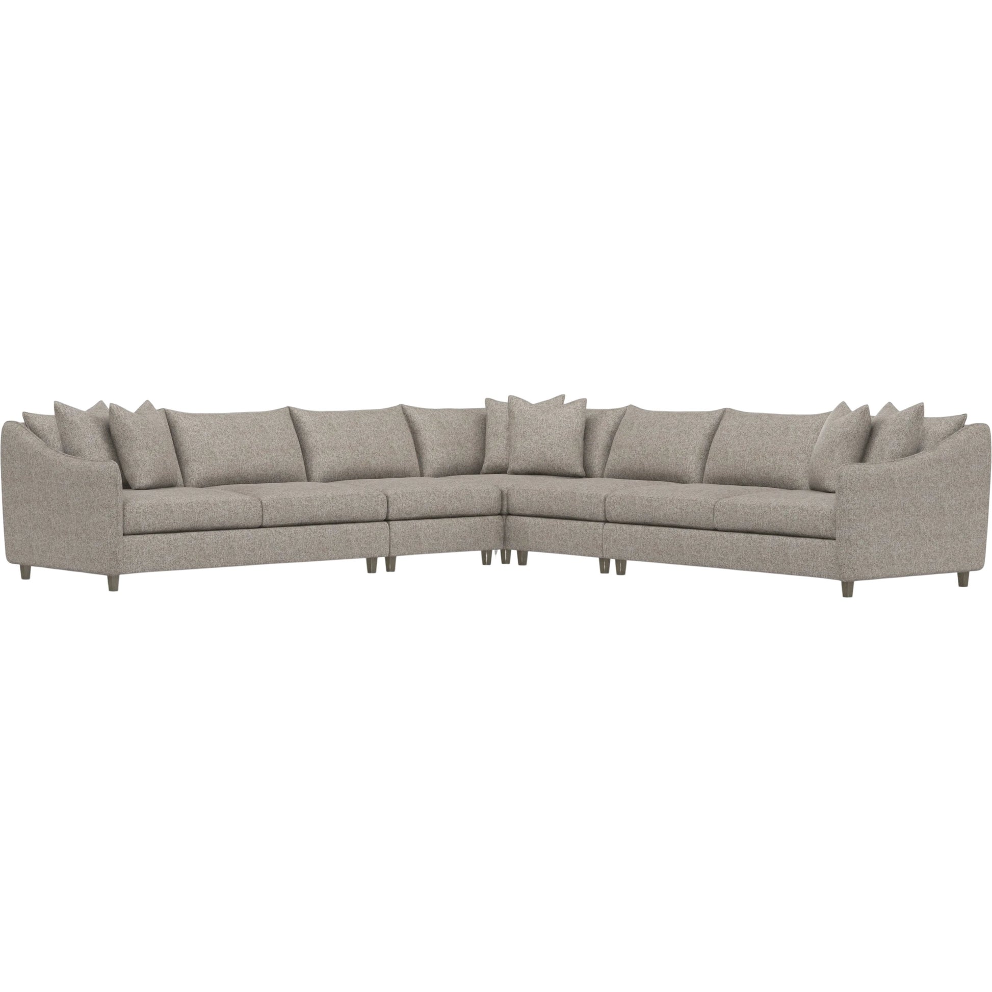 Joli 5-Piece Fabric Sectional by Bernhardt in wdf, 789 portobello. Made from unique in a unique style.